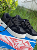 Tênis Casual Preto com Solado Branco