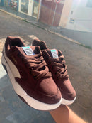 Tênis Casual Marrom com Sola Off-White